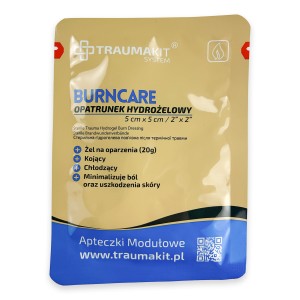 Opatrunek Hydrożelowy Burncare 5x5cm TRAUMA KIT
