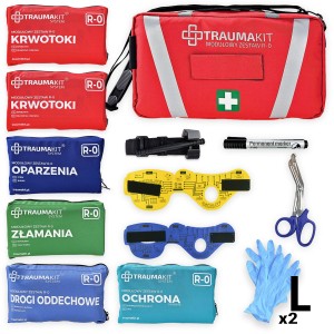 TRAUMA KIT Modułowy Zestaw R-0 - Torba (czerwony)