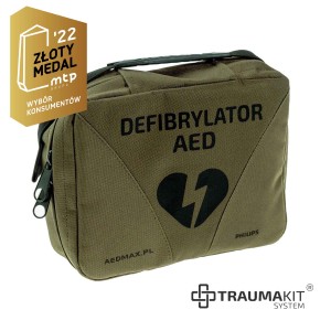 TRAUMA KIT – Torba na defibrylator AED Philips FRx/HS1 (zielony)