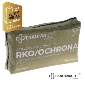 TRAUMA KIT Apteczka Modułowa (A) - RKO/Ochrona Osobista (zielony)