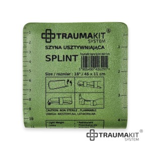 Szyna SPLINT 46 cm do stabilizacji złamań TRAUMA KIT (zielony)