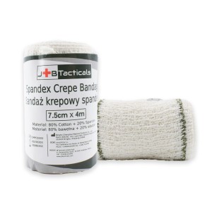 Elastyczny bandaż krepowy spandex JB r. 7,5cm x 4m